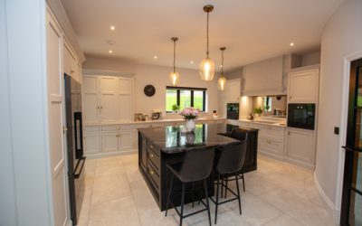 Luxury Monochrome kitchen in Ruthin